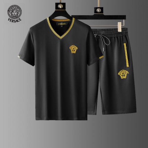 Versace Tracksuits Short Sleeved For Men #977213 $64.00 USD, Wholesale Replica Versace Tracksuits
