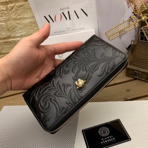 Replica Versace AAA Man Wallets #977218 $45.00 USD for Wholesale