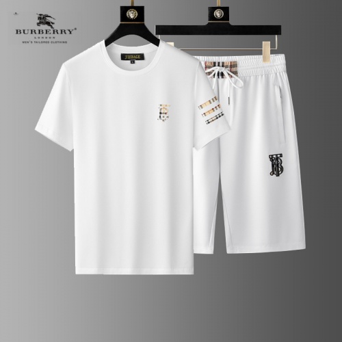 Burberry Tracksuits Short Sleeved For Men #977240 $64.00 USD, Wholesale Replica Burberry Tracksuits