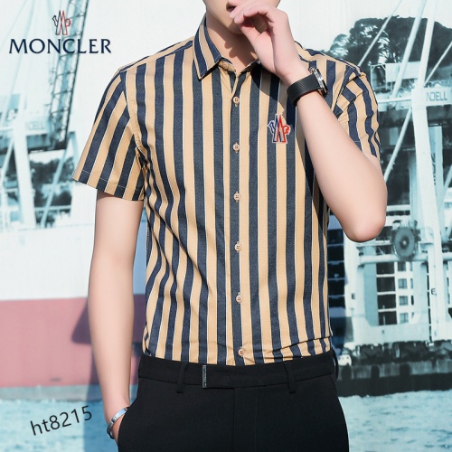 Replica Moncler Shirts Short Sleeved For Men #977361 $38.00 USD for Wholesale