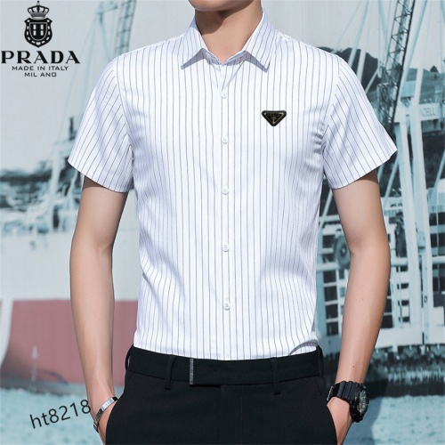 Prada Shirts Short Sleeved For Men #977378 $38.00 USD, Wholesale Replica Prada Shirts