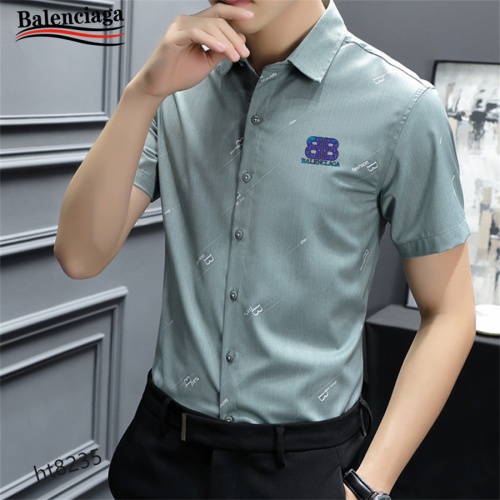 Replica Balenciaga Shirts Short Sleeved For Men #977394 $38.00 USD for Wholesale