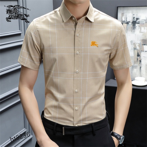 Replica Burberry Shirts Short Sleeved For Men #977396 $38.00 USD for Wholesale