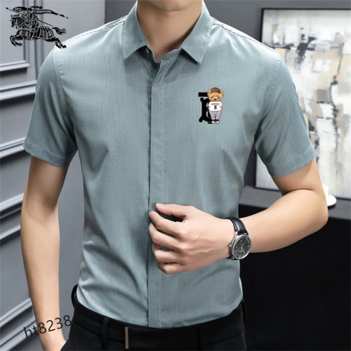 Replica Burberry Shirts Short Sleeved For Men #977409 $38.00 USD for Wholesale