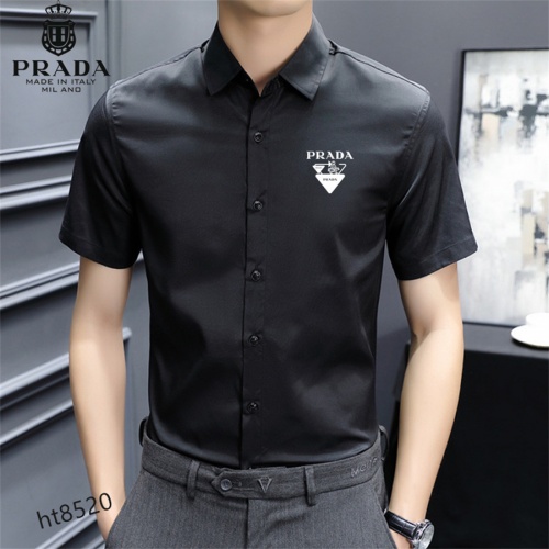 Replica Prada Shirts Short Sleeved For Men #977415 $38.00 USD for Wholesale