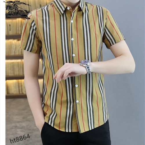 Replica Burberry Shirts Short Sleeved For Men #977421 $38.00 USD for Wholesale