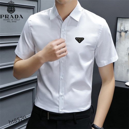 Replica Prada Shirts Short Sleeved For Men #977444 $38.00 USD for Wholesale