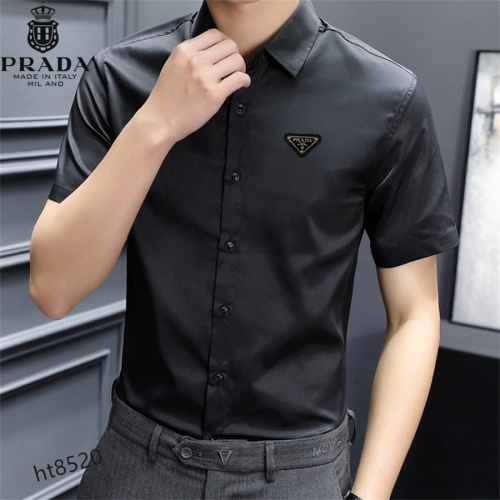 Replica Prada Shirts Short Sleeved For Men #977446 $38.00 USD for Wholesale
