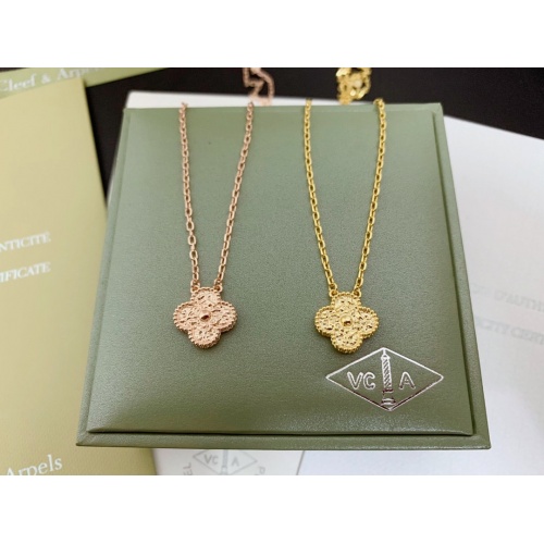 Replica Van Cleef & Arpels Necklaces For Women #977749 $27.00 USD for Wholesale