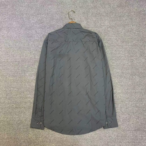 Replica Balenciaga Shirts Long Sleeved For Men #977776 $45.00 USD for Wholesale