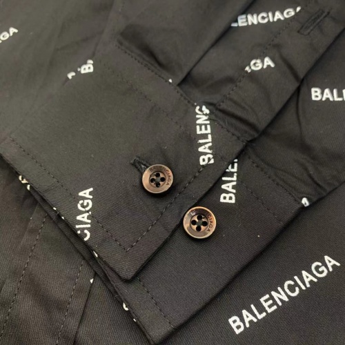 Replica Balenciaga Shirts Long Sleeved For Men #977777 $45.00 USD for Wholesale