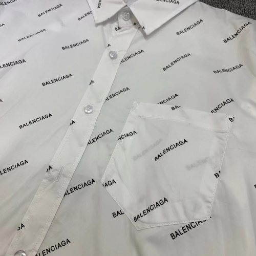 Replica Balenciaga Shirts Long Sleeved For Men #977778 $45.00 USD for Wholesale