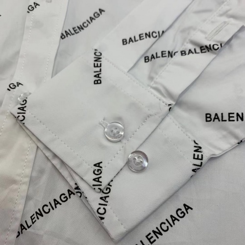 Replica Balenciaga Shirts Long Sleeved For Men #977778 $45.00 USD for Wholesale