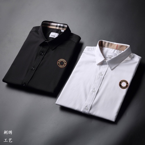 Replica Burberry Shirts Long Sleeved For Men #977827 $64.00 USD for Wholesale