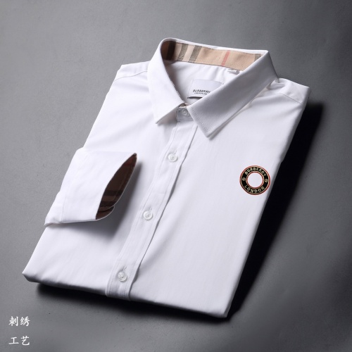 Replica Burberry Shirts Long Sleeved For Men #977828 $64.00 USD for Wholesale