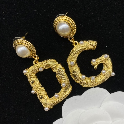 Replica Dolce & Gabbana D&G Earrings For Women #977916 $29.00 USD for Wholesale