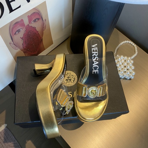 Replica Versace Slippers For Women #978794 $108.00 USD for Wholesale