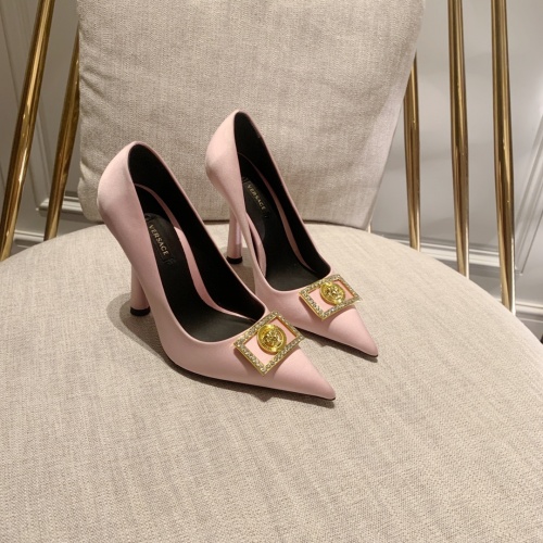 Versace High-Heeled Shoes For Women #978796 $118.00 USD, Wholesale Replica Versace High-Heeled Shoes