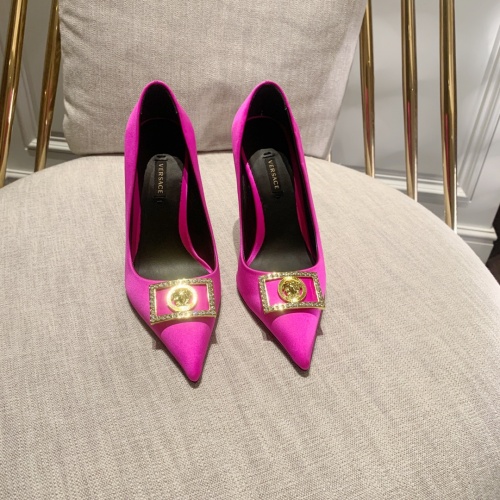 Replica Versace High-Heeled Shoes For Women #978797 $118.00 USD for Wholesale