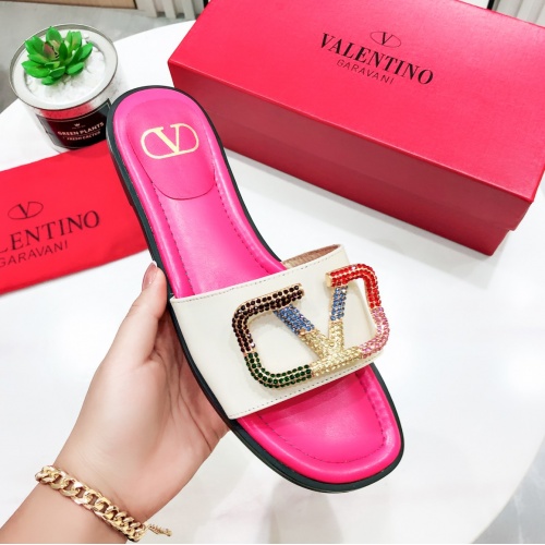 Replica Valentino Slippers For Women #978804 $92.00 USD for Wholesale