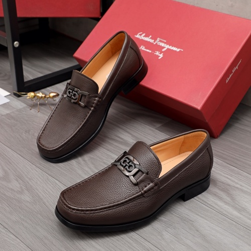 Salvatore Ferragamo Leather Shoes For Men #979015 $88.00 USD, Wholesale Replica Salvatore Ferragamo Leather Shoes