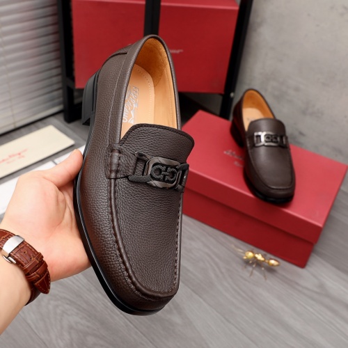 Replica Ferragamo Salvatore FS Leather Shoes For Men #979015 $88.00 USD for Wholesale