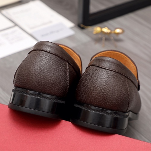 Replica Salvatore Ferragamo Leather Shoes For Men #979015 $88.00 USD for Wholesale