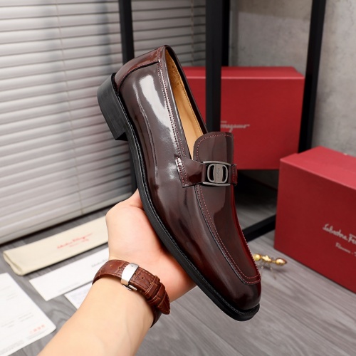 Replica Ferragamo Salvatore FS Leather Shoes For Men #979029 $88.00 USD for Wholesale