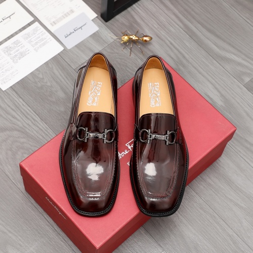 Replica Ferragamo Salvatore FS Leather Shoes For Men #979030 $88.00 USD for Wholesale