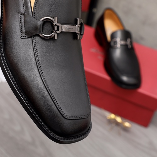 Replica Salvatore Ferragamo Leather Shoes For Men #979032 $88.00 USD for Wholesale