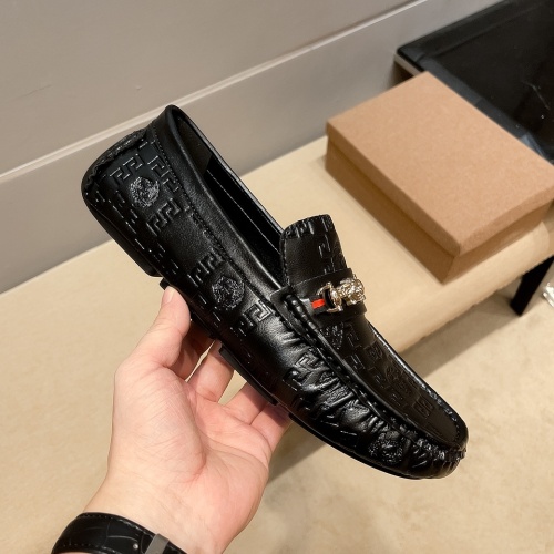 Replica Versace Leather Shoes For Men #979131 $72.00 USD for Wholesale