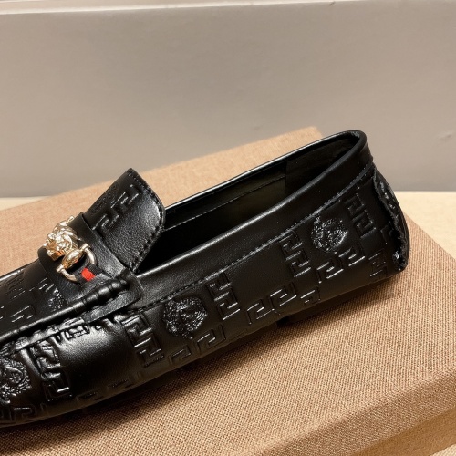 Replica Versace Leather Shoes For Men #979131 $72.00 USD for Wholesale