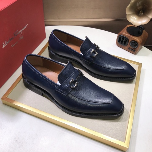 Replica Ferragamo Salvatore FS Leather Shoes For Men #979157 $82.00 USD for Wholesale