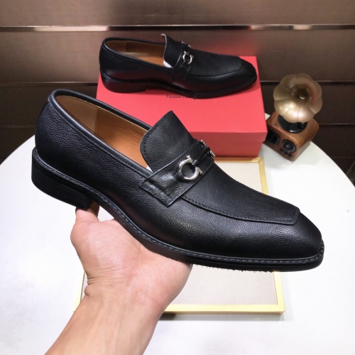 Replica Ferragamo Salvatore FS Leather Shoes For Men #979158 $82.00 USD for Wholesale