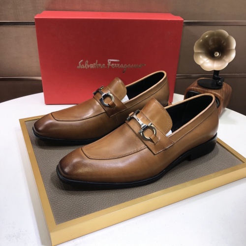 Ferragamo Salvatore FS Leather Shoes For Men #979159