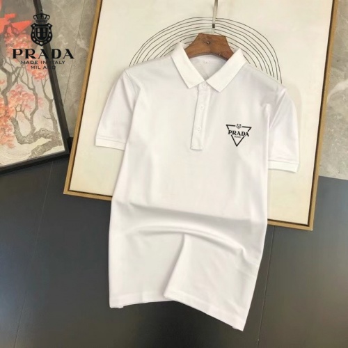 Prada T-Shirts Short Sleeved For Men #979619 $29.00 USD, Wholesale Replica Prada T-Shirts