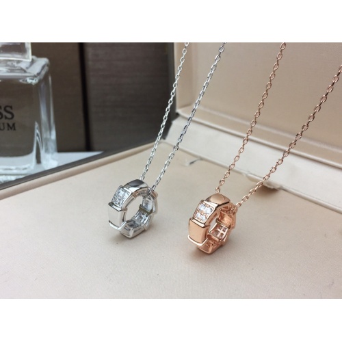 Replica Bvlgari Necklaces For Women #980040 $25.00 USD for Wholesale