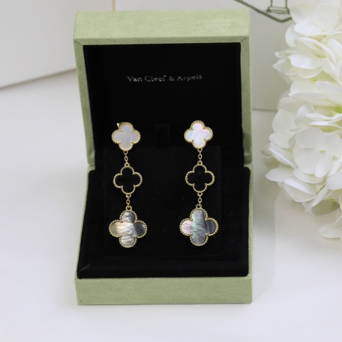 Replica Van Cleef & Arpels Earrings For Women #980407 $48.00 USD for Wholesale