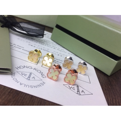 Replica Van Cleef & Arpels Earrings For Women #980413 $36.00 USD for Wholesale