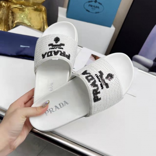 Replica Prada Slippers For Women #980573 $64.00 USD for Wholesale