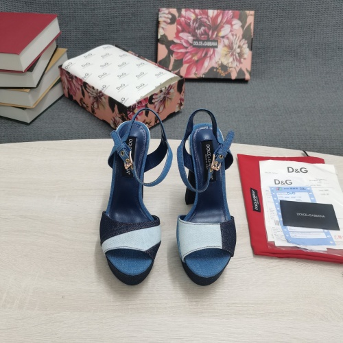 Replica Dolce&Gabbana D&G Sandal For Women #980678 $145.00 USD for Wholesale
