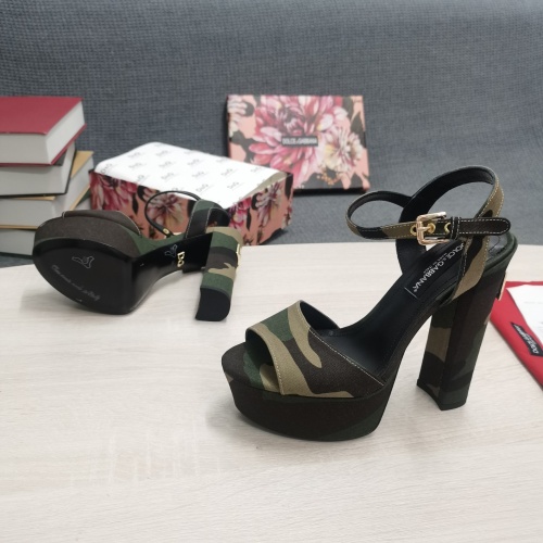 Replica Dolce&Gabbana D&G Sandal For Women #980679 $145.00 USD for Wholesale