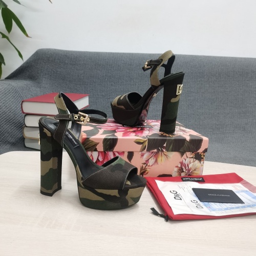 Replica Dolce&Gabbana D&G Sandal For Women #980679 $145.00 USD for Wholesale