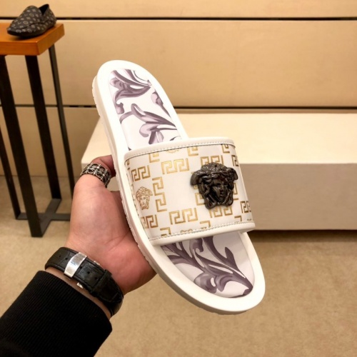 Replica Versace Slippers For Men #980807 $48.00 USD for Wholesale