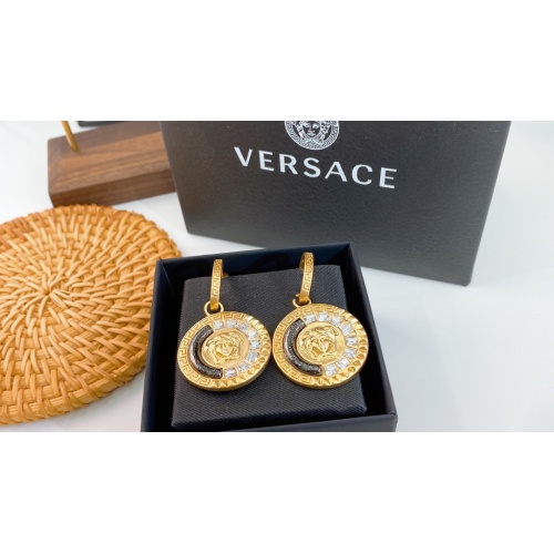 Replica Versace Earrings For Women #980845 $25.00 USD for Wholesale