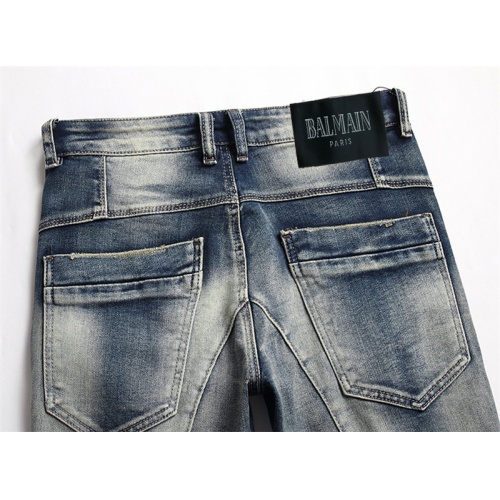 Replica Balmain Jeans For Men #981076 $48.00 USD for Wholesale