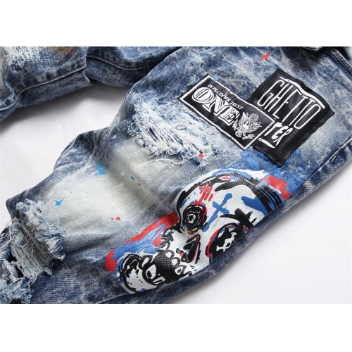 Replica Philipp Plein PP Jeans For Men #981082 $48.00 USD for Wholesale