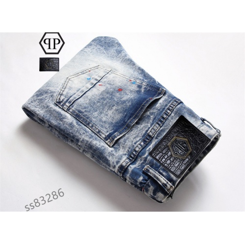 Replica Philipp Plein PP Jeans For Men #981082 $48.00 USD for Wholesale