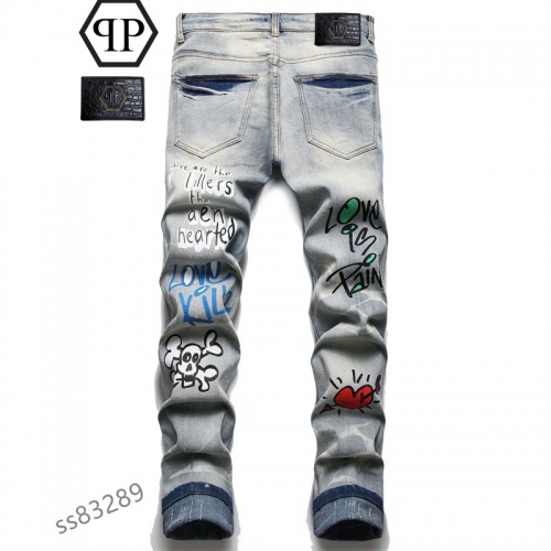 Replica Philipp Plein PP Jeans For Men #981085 $48.00 USD for Wholesale