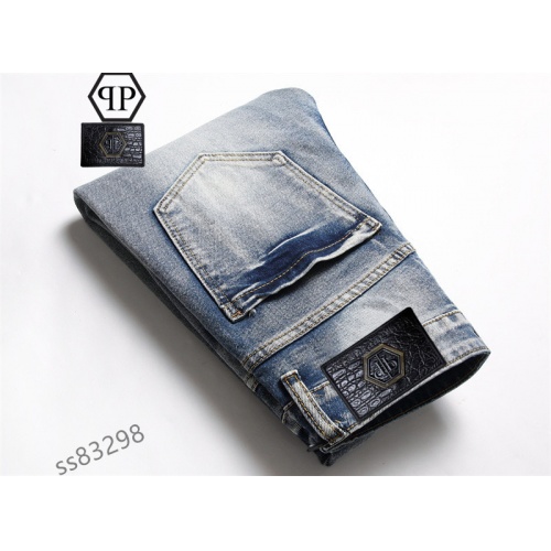 Replica Philipp Plein PP Jeans For Men #981086 $48.00 USD for Wholesale